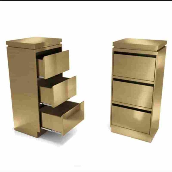 Gold Salon Trolley - Luxury Gold Salon Beauty Barber Trolley by Nova