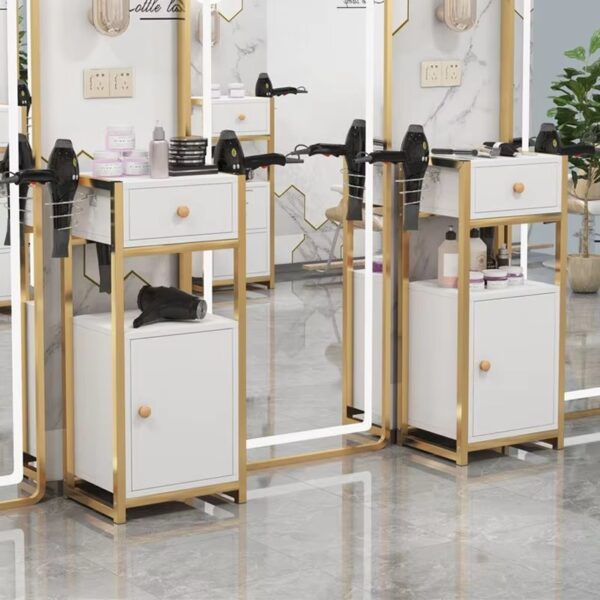 Gold Salon Trolley - Stylish Gold SPA Salon Furniture Trolley by Nova