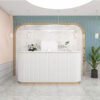 1 Modern curved reception desk for beauty salon