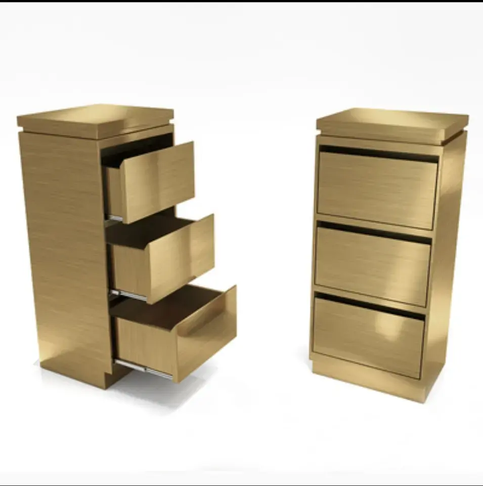 Gold Salon Trolley - Luxury Gold Salon Beauty Barber Trolley by Nova