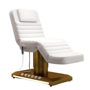 3 Motors Electric Massage Table Bed Luxury Gold Base Adjustable Cosmet... - Medical Treatment Bed | Nova Spa Equipment
