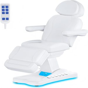 White Heating Full Electric Tattoo Esthetician Chair Facial Beauty Bed... - Tattoo Bed | Nova Spa Equipment
