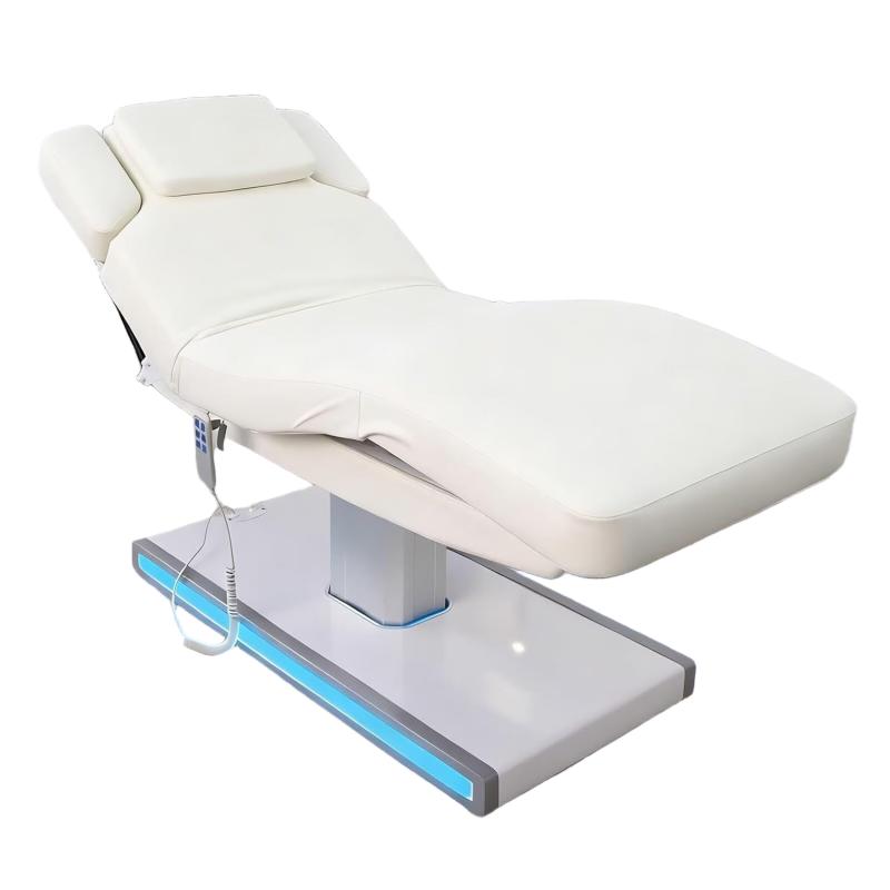 Facial Spa Lash Bed Cosmetic Luxury Modern White Gold Salon Furniture ... - Massage Bed | Nova Spa Equipment