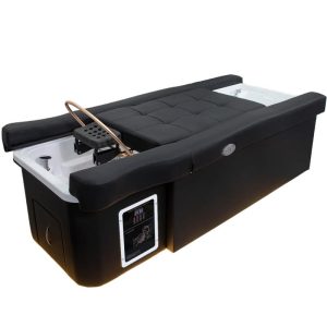 Luxury Modern Synthetic Leather Eco-Friendly Waterproof Shampoo Bed Water Circulation High-Density Sponge