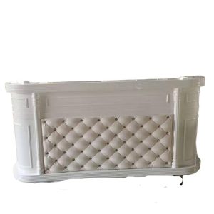 European style white salon reception desk furniture