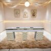 2 Double nail station with storage cabinets and drawers - Nova