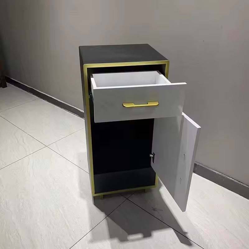 2 Gold Salon Trolley - Beauty Gold Frame Hairdressing Multifunc by Nova