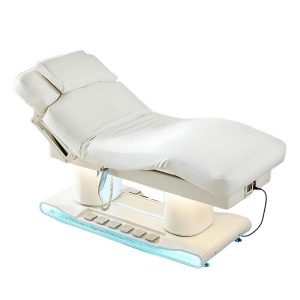 Facial Spa Lash Bed Cosmetic Luxury Modern White Gold Salon Furniture ... - Massage Bed | Nova Spa Equipment