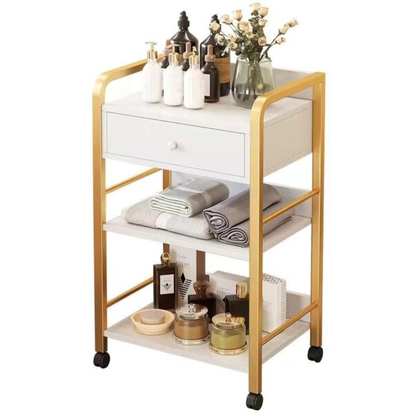 Gold Salon Trolley - Stylish Gold SPA Salon Furniture Trolley by Nova