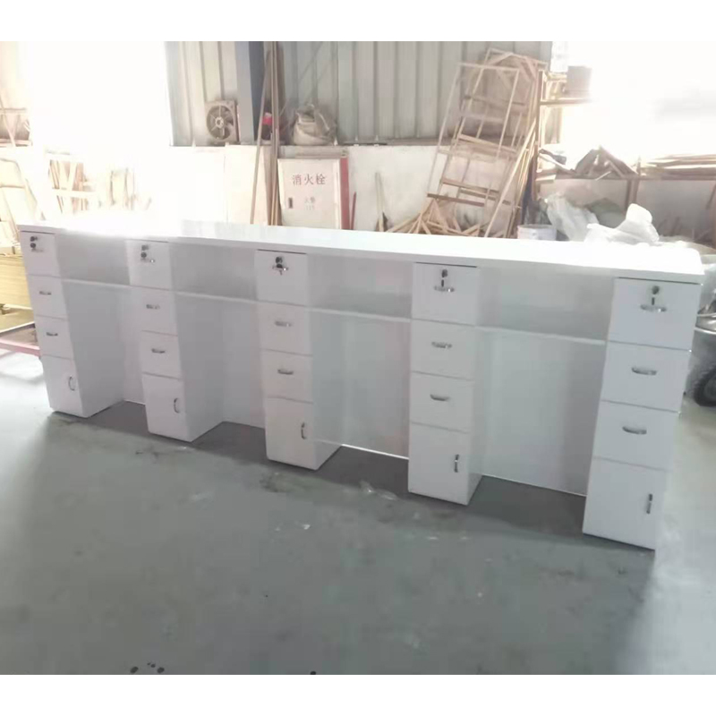 European salon front reception desk counter