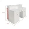 3 Custom color salon front desk counter