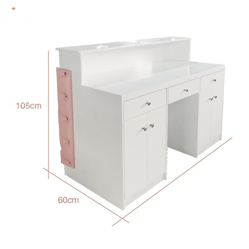 Custom color salon front desk counter