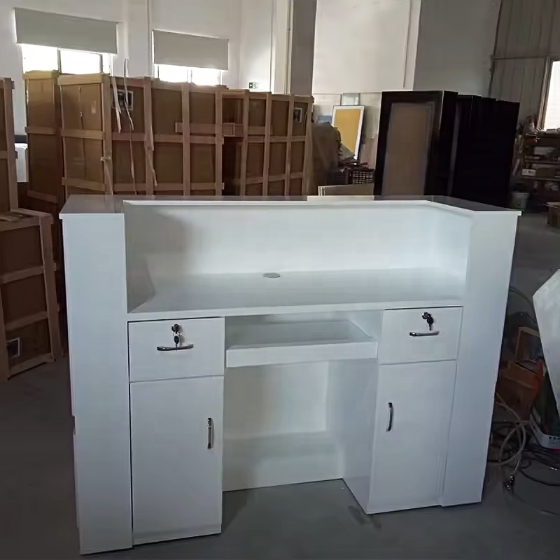 Clothing shop checkout counter reception desk