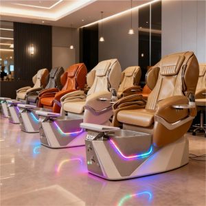 High Quality Beauty Spa Massage Pedicure Chair with Drainage Pump Customizable Color for Nail Salon