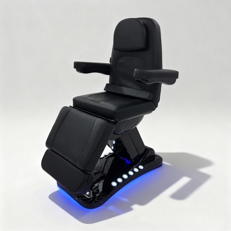 Black Electric 3 Motor Aesthetic Reclining Medical Examination Tattoo ... - Tattoo Bed | Nova Spa Equipment