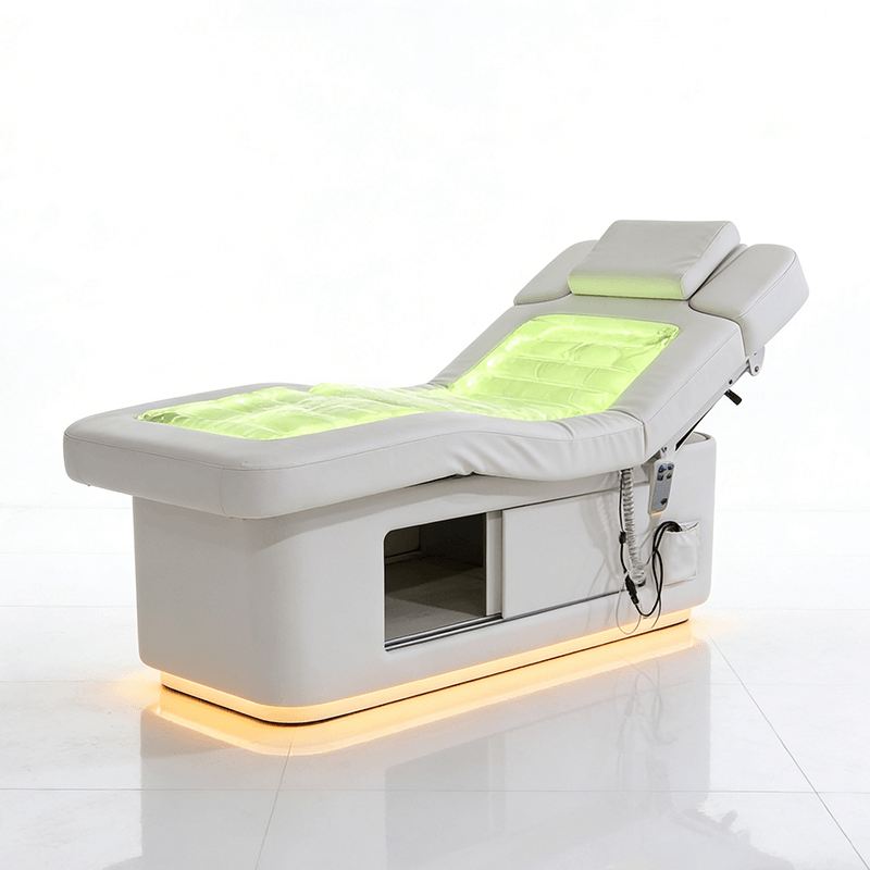 Multifunction Salon Furniture White Water Massage Table Luxury 2 Motor... - Medical Treatment Bed | Nova Spa Equipment