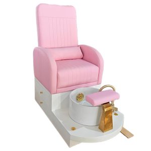 Luxury pink Nail Salon Equipment Foot Care Spa Chair Modern Storage Pedicure Chair Electric No Plumbing Pedicure Station