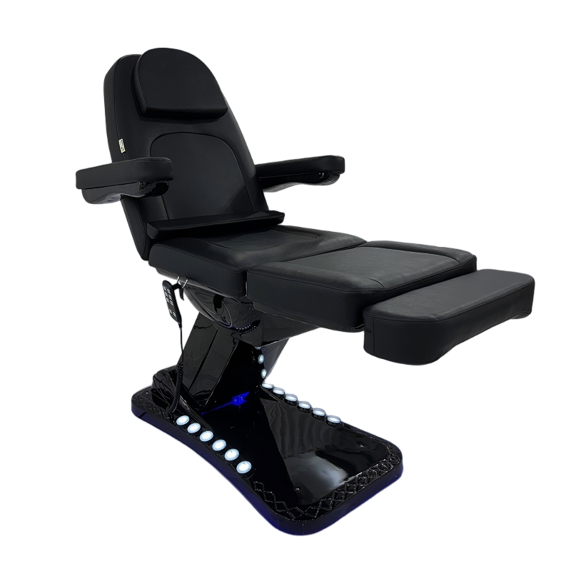 Beauty Salon Furniture Black Massage Table Bed 3 Motors Electric Facia... - Massage Bed | Nova Spa Equipment