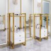 Gold Salon Trolley - Stylish Gold SPA Salon Furniture Trolley by Nova