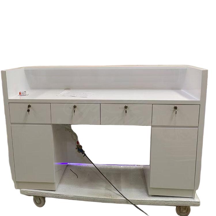 Small beauty salon reception counter desk