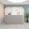 4 Salon front desk counter curved design