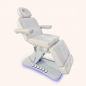 Salon Furniture Full White Foot Control Salon Beauty Bed 3 Motors Elec... - Massage Bed | Nova Spa Equipment
