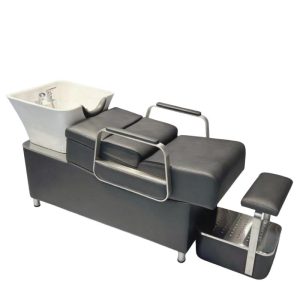 Hot Sale Modern Salon Sink Shampoo Chair Portable Barbershop Hairdressing Hair Washing Gold Bed Ceramic Basin for Spa Barbers