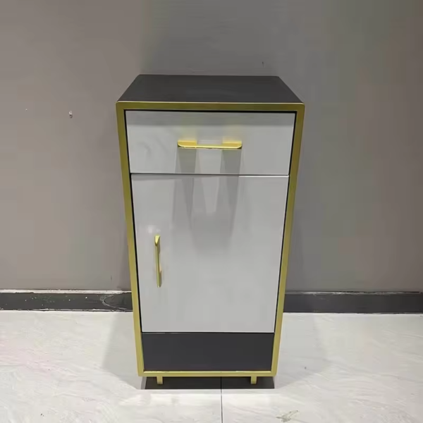 4 Gold Salon Trolley - Beauty Gold Frame Hairdressing Multifunc by Nova