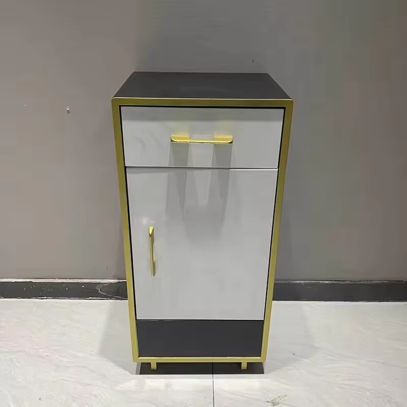4 Gold Salon Trolley - Beauty Gold Frame Hairdressing Multifunc by Nova