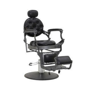 Vintage-Inspired Barber Chair for Men with Durable
