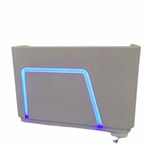 White small salon reception counter desk