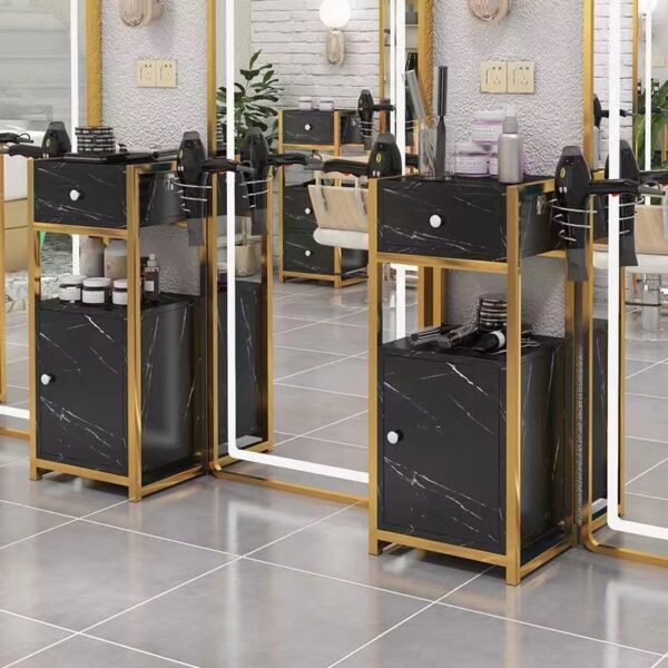 Gold Salon Trolley - Stylish Gold SPA Salon Furniture Trolley by Nova