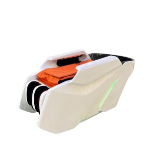 Beauty Salon Furniture White Electric Shampoo Chair Luxury