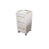Esthetician Trolley Cart - Barbershop White 3 Tier Beauty Salon Hai by Nova