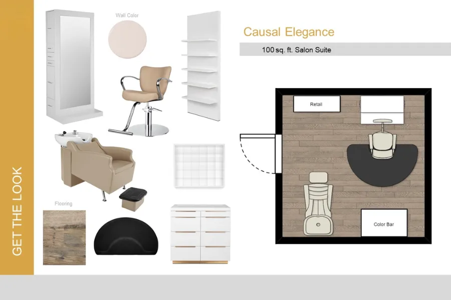 8 Small Salon Suite Ideas with space-saving furniture and efficient layouts