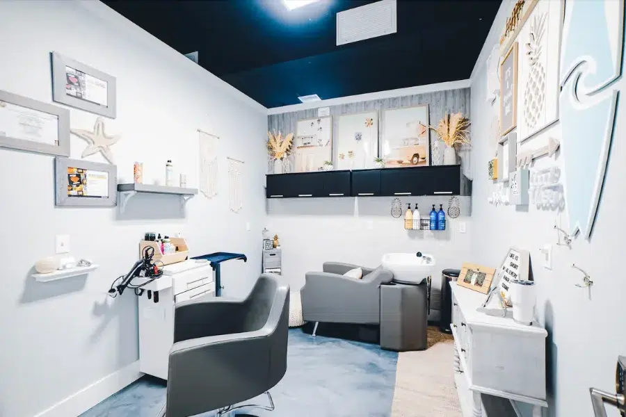 8 Small Salon Suite Ideas with organized storage solutions for compact salons