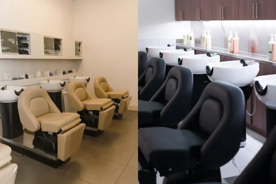 Shampoo System Buying Guide showing different salon shampoo system types