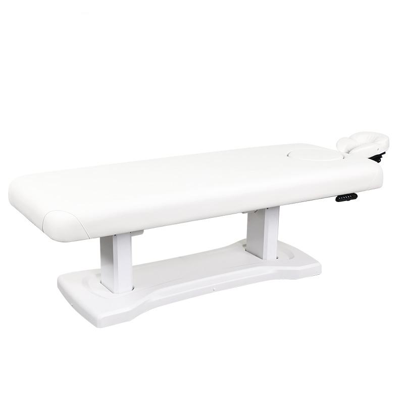 White Electric Massage Bed with Detachable Head Rest for Salon Spa Adj... - Medical Treatment Bed | Nova Spa Equipment