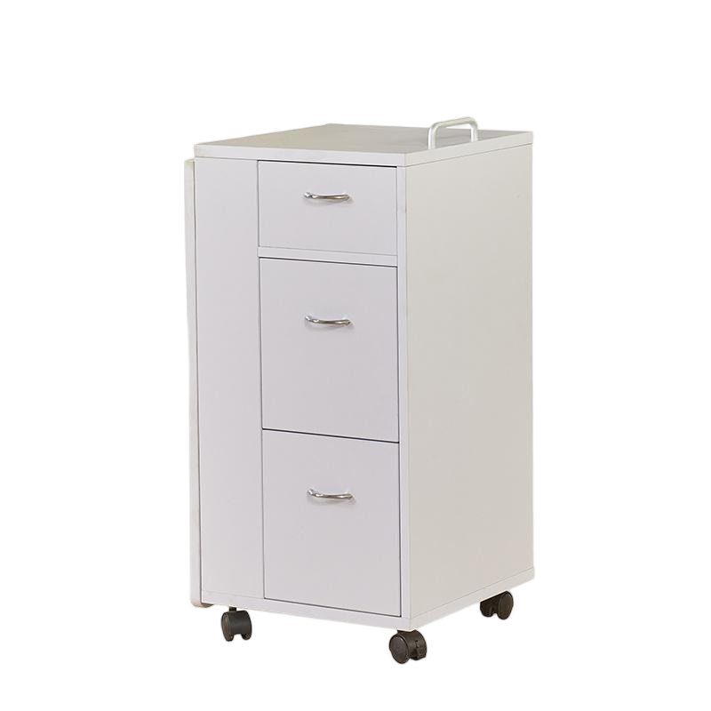 Painted finish nail table with storage drawers - Nova manicure station