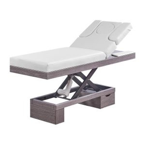 Wooden Base Massage Table Height Adjustable Electric Spa Beauty Facial... - Massage Bed | Nova Spa Equipment