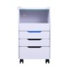 Glass Salon Trolley - Luxury Pedicure Trolley with LED Cold Li by Nova
