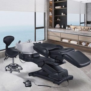 2-in-1 Electric Massage Shampoo Chair with Ceramic Bowl