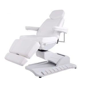 4 Motors Pure White Electric Gynecology & Physiotherapy Chair with Pap... - Medical Treatment Bed | Nova Spa Equipment