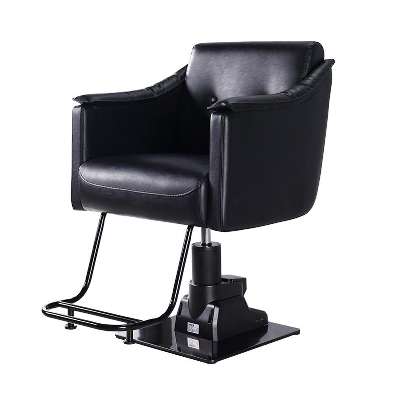 Ergonomic electric barber chair with reclining feature