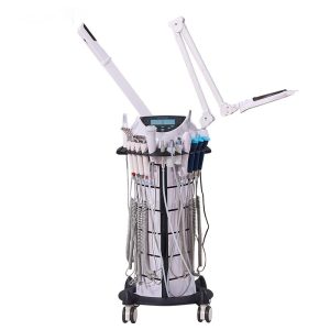 9 in 1 Multifunction Beauty Instrument Facial Steamer with Magnifying Mirror & Essential Waterproof Facial Care Device for Salon