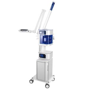 4 in 1 Digital Touch-screen Beauty Instrument Include Facial Steamer Magnifying Lamp Hot Towel Cabinet & One Optional Function