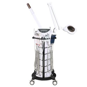 9 in 1 Multifunction Commercial Beauty Instrument Facial Steamer with Magnifying Mirror & Essential Touch-Screen Control Machine