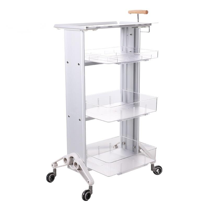 1 Wooden Salon Trolley - Multi-layer Hair Salon Trolley with Wood by Nova