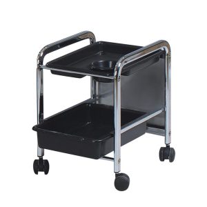 Plastic Salon Trolley - Modern Black Beauty Salon Trolley Cart w by Nova