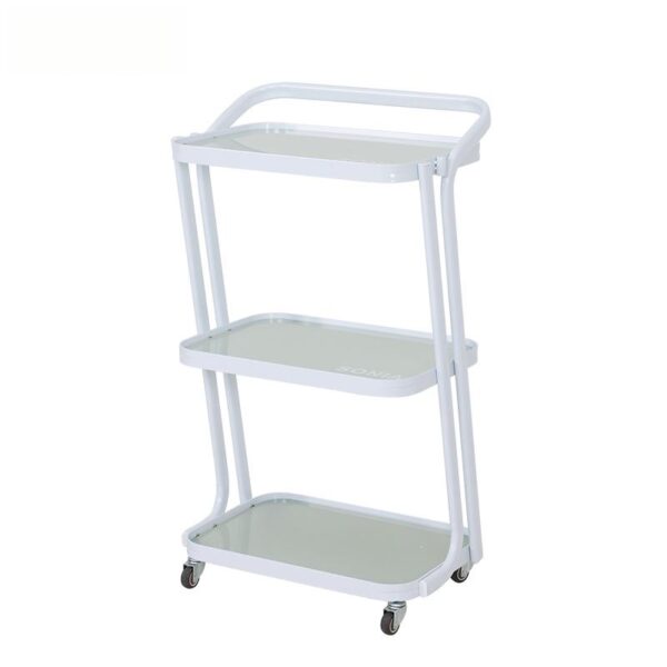 Glass Salon Trolley - Beauty Salon Trolley Roll Cart Glass Low by Nova